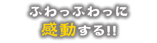 ふわっふわっに感動する!!